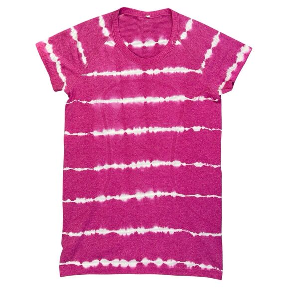 Lululemon Swiftly Tech Short Sleeve Crew T Shirt Cranberry Pink Women's Size 8 - Picture 3 of 8
